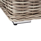 Bellagio Round Wicker Outdoor 1-Seater Sofa, Natural