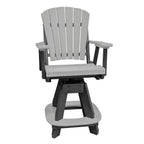 OS Home and Office Five Piece Square Counter Height Dining Set in Light Gray on a Black Base