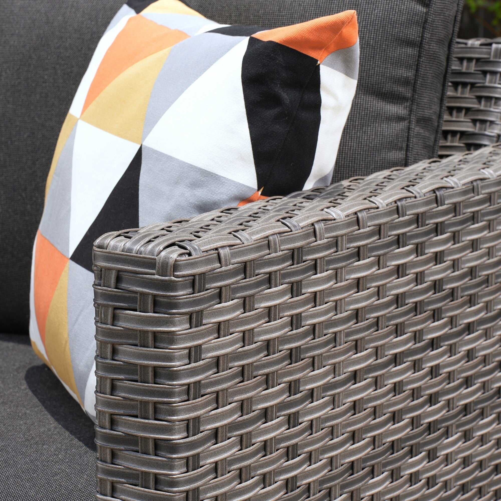 OVIOS 5-piece Patio Furniture Wicker Outdoor High-back Seating Set