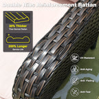 OVIOS 5-piece Patio Wicker High Back Conversation Set