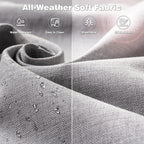 OVIOS 5-piece Patio Wicker High Back Conversation Set