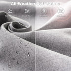 OVIOS 8-piece Patio Wicker Furniture Swivel Chair Set