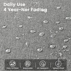 OVIOS 9 Pieces Outdoor Wicker Swivel Chair Set With Fire Table