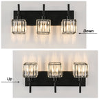 Ora Modern Dimmable Crystal Bathroom Light Fixtures Over Mirror Glam Vanity Lights