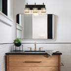 Ora Modern Dimmable Crystal Bathroom Light Fixtures Over Mirror Glam Vanity Lights