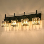 Ora Modern Dimmable Crystal Bathroom Light Fixtures Over Mirror Glam Vanity Lights