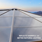 EROMMY Hardtop Gazebo,Outdoor Pergola with Double Roof & Netting & Curtains,Heavy Duty Canopy for Patio, Backyard, Pool party