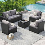 Outdoor Patio Furniture Sets with 4in Thicken Cushion