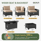 Outdoor Patio Furniture Sets with 4in Thicken Cushion