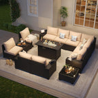 Outdoor Patio Furniture Sets with 4in Thicken Cushion