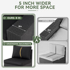 Outdoor Patio Furniture Sets with 4in Thicken Cushion