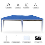 Outsunny Heavy Duty Pop Up Canopy with Sturdy Frame, UV Fighting Roof, Carry Bag for Patio, Backyard, Beach, Garden