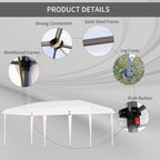 Outsunny Heavy Duty Pop Up Canopy with Sturdy Frame, UV Fighting Roof, Carry Bag for Patio, Backyard, Beach, Garden