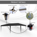 Outsunny Heavy Duty Pop Up Canopy with Sturdy Frame, UV Fighting Roof, Carry Bag for Patio, Backyard, Beach, Garden