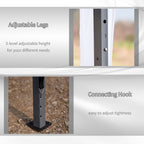 Outsunny Heavy Duty Pop Up Canopy with Sturdy Frame, UV Fighting Roof, Carry Bag for Patio, Backyard, Beach, Garden