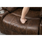Oversized PU Leather Power Lift Recliner with Massage, Lumbar Heating, Cup Holder, 180° Flat Lay