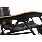 Oversize XL Padded Zero Gravity Lounge Chair Wider Armrest Adjustable Recliner with Cup Holder - N/A