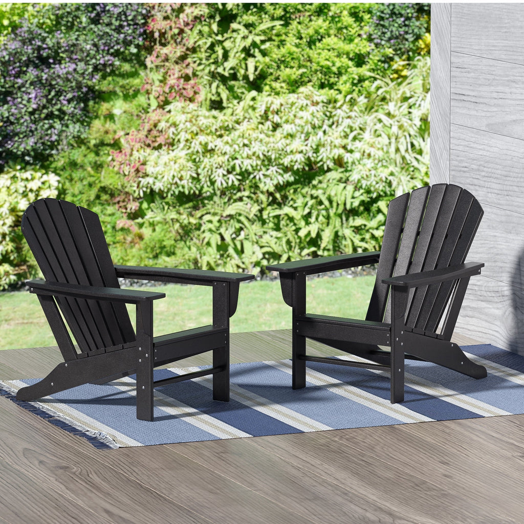Polytrends Altura Outdoor Eco-Friendly All Weather Poly Patio Adirondack Chair (Set of 2)