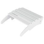 Polytrends Laguna Hdpe All Weather Outdoor Patio Foldable Adirondack Chair With Ottoman (2-Piece Set)