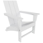 Polytrends Shoreside Modern Eco-Friendly All Weather Commercial-Residential Folding Adirondack Chair