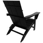 Polytrends Shoreside Modern Eco-Friendly All Weather Commercial-Residential Folding Adirondack Chair