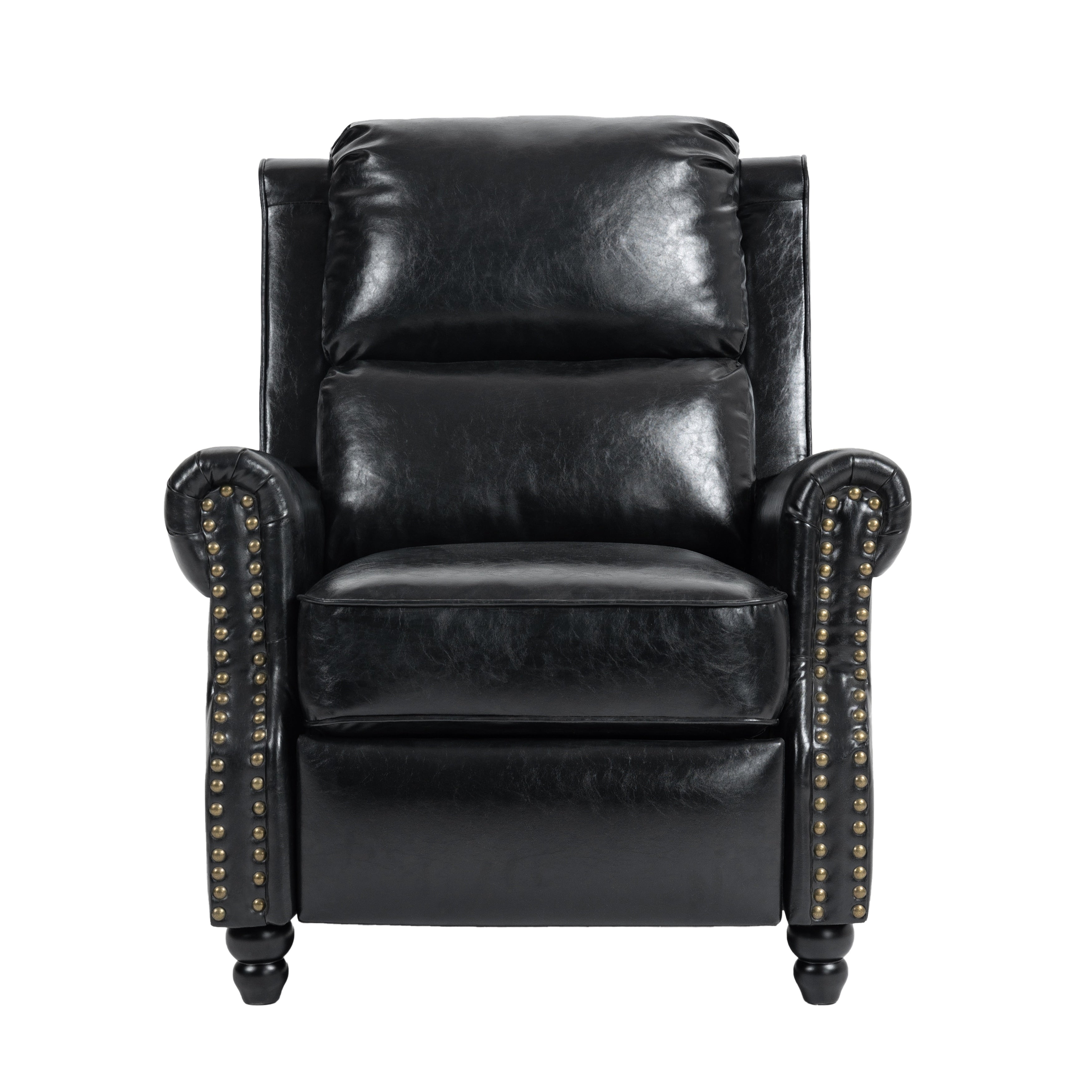 Manual Pushback Recliner Chairs with Nailhead Trim