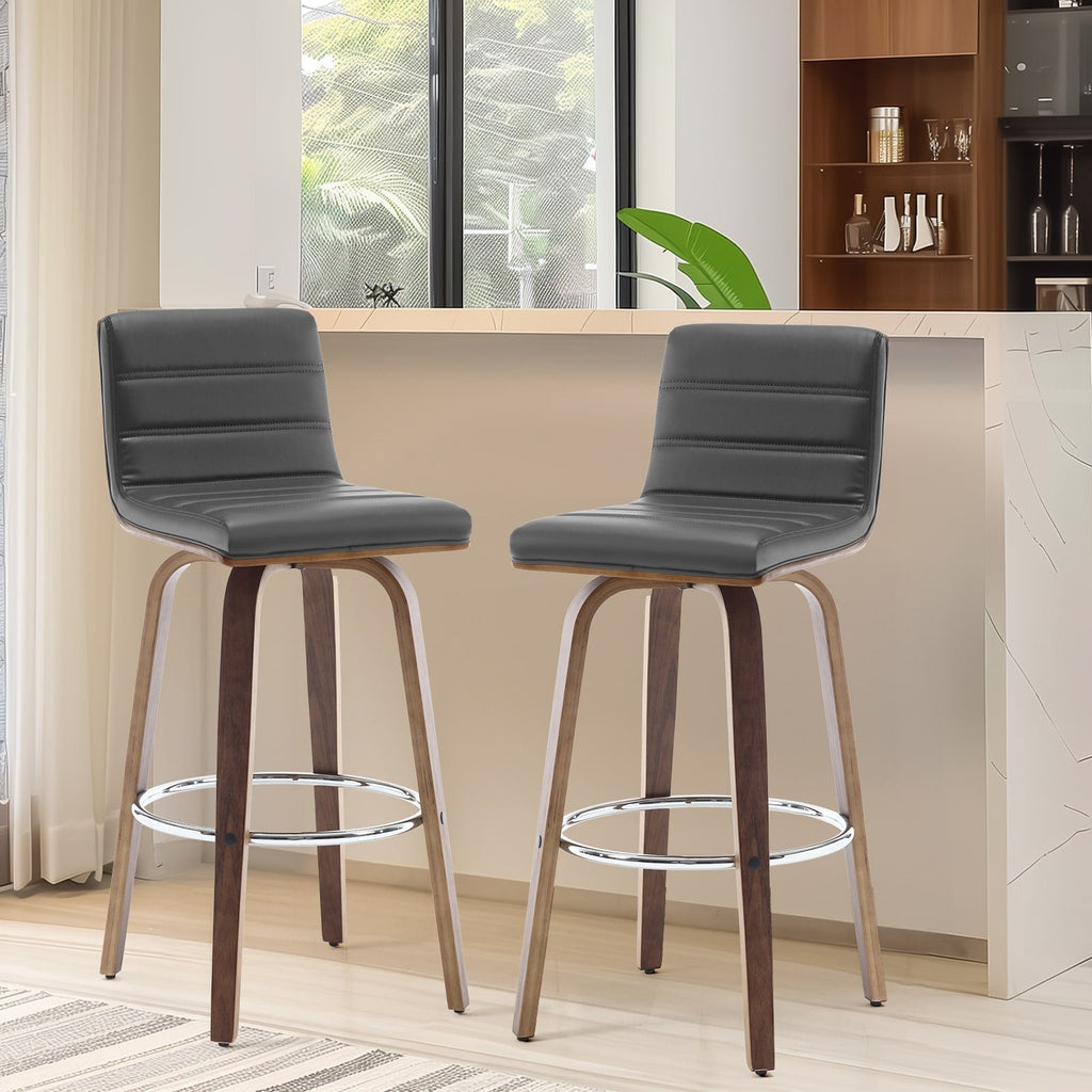 26/29 Faux Leather Swivel Bar/Counter Stools, Set of 2/3