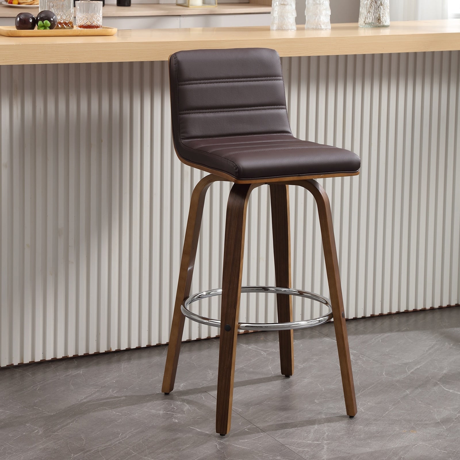 26/29 Faux Leather Swivel Bar/Counter Stools, Set of 2/3