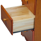 Palace Imports 100% Solid Wood 3-Drawer Nightstand with Metal or Wooden Knobs