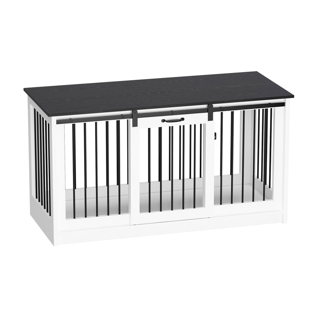 Pet Residence with Iron Tube Reinforcement Stylish & Sturdy Dog Crate