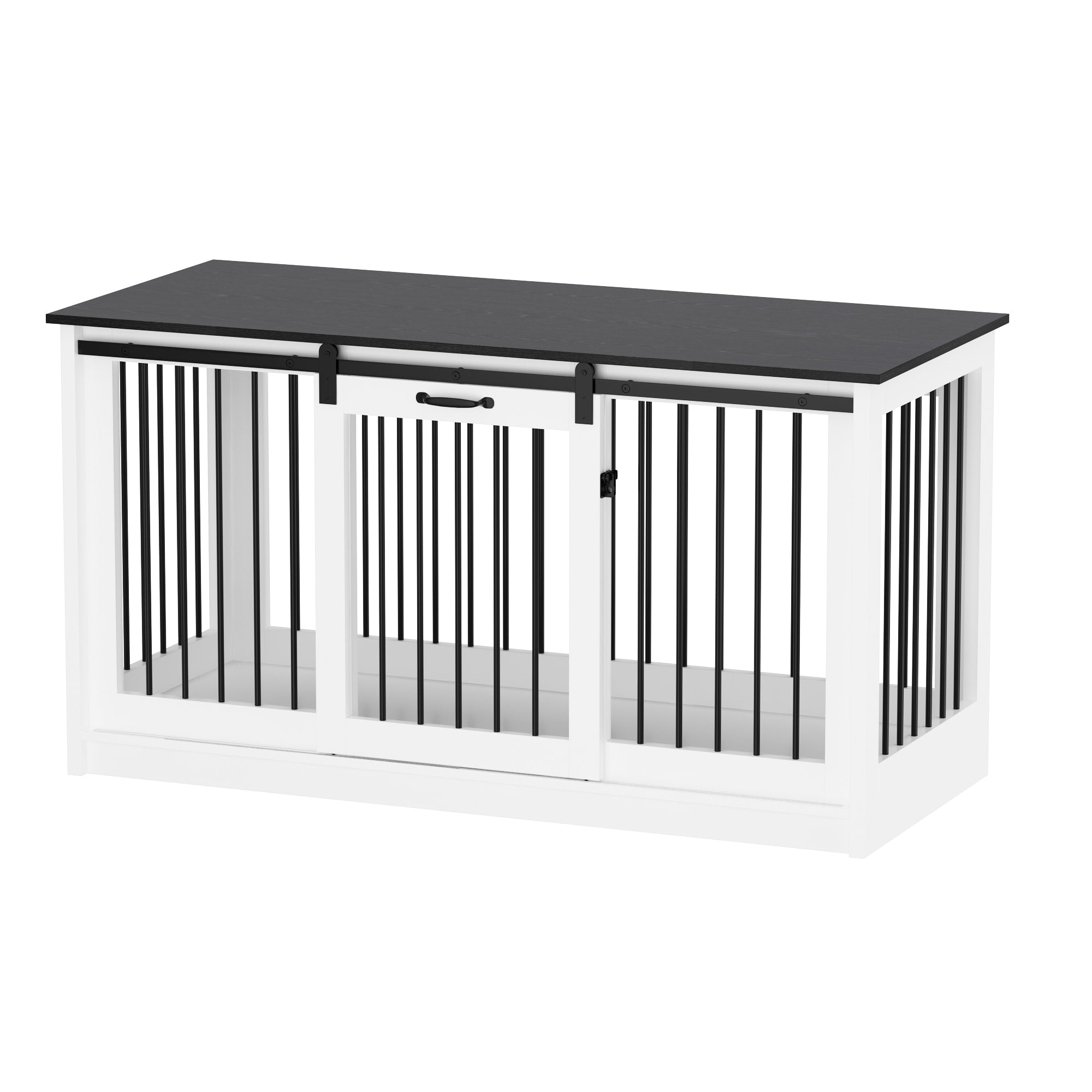 Pet Residence with Iron Tube Reinforcement Stylish & Sturdy Dog Crate