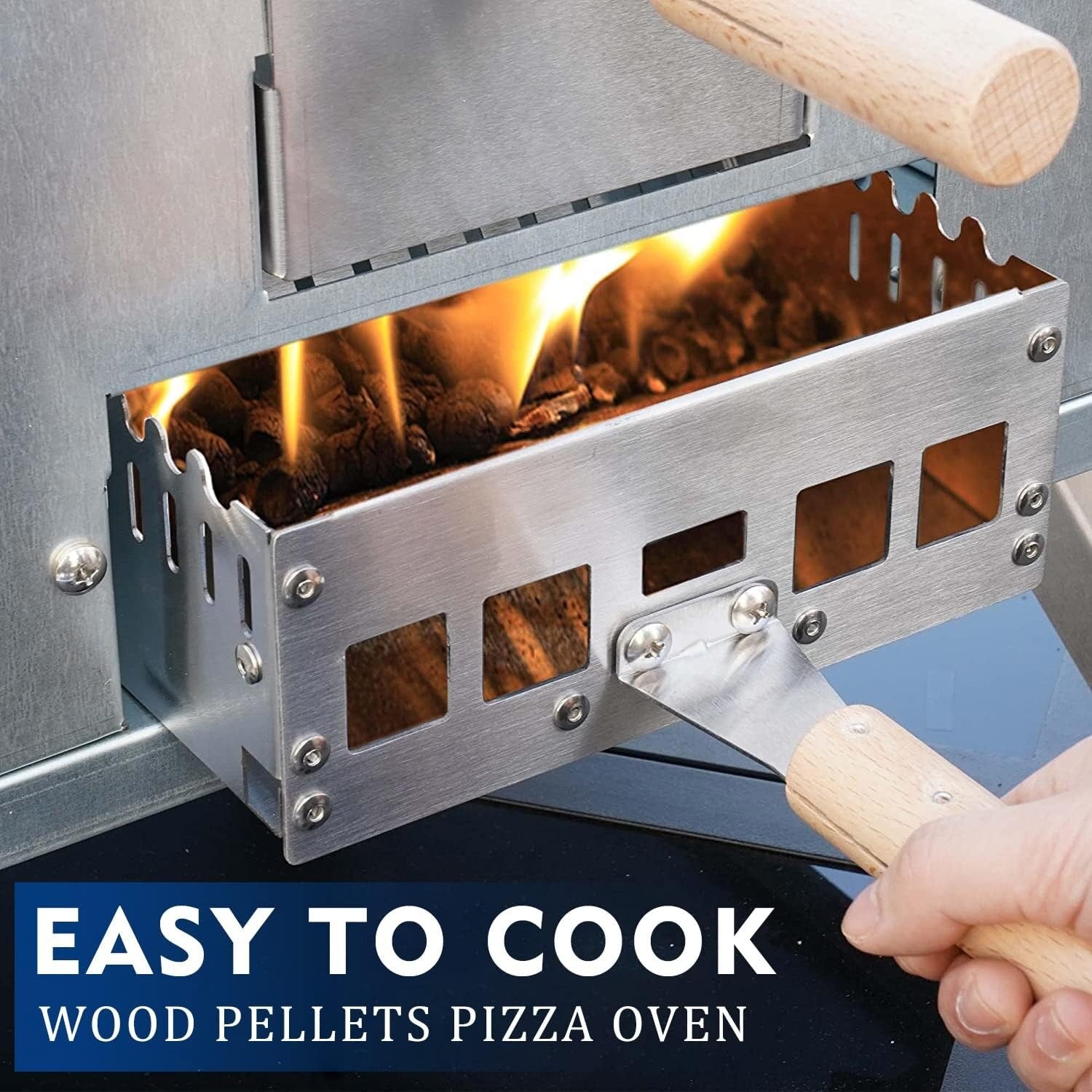 Outdoor Wood Fired Pizza Oven Portable Pizza Oven with Pizze Peel, Carry Bag - 16 inch