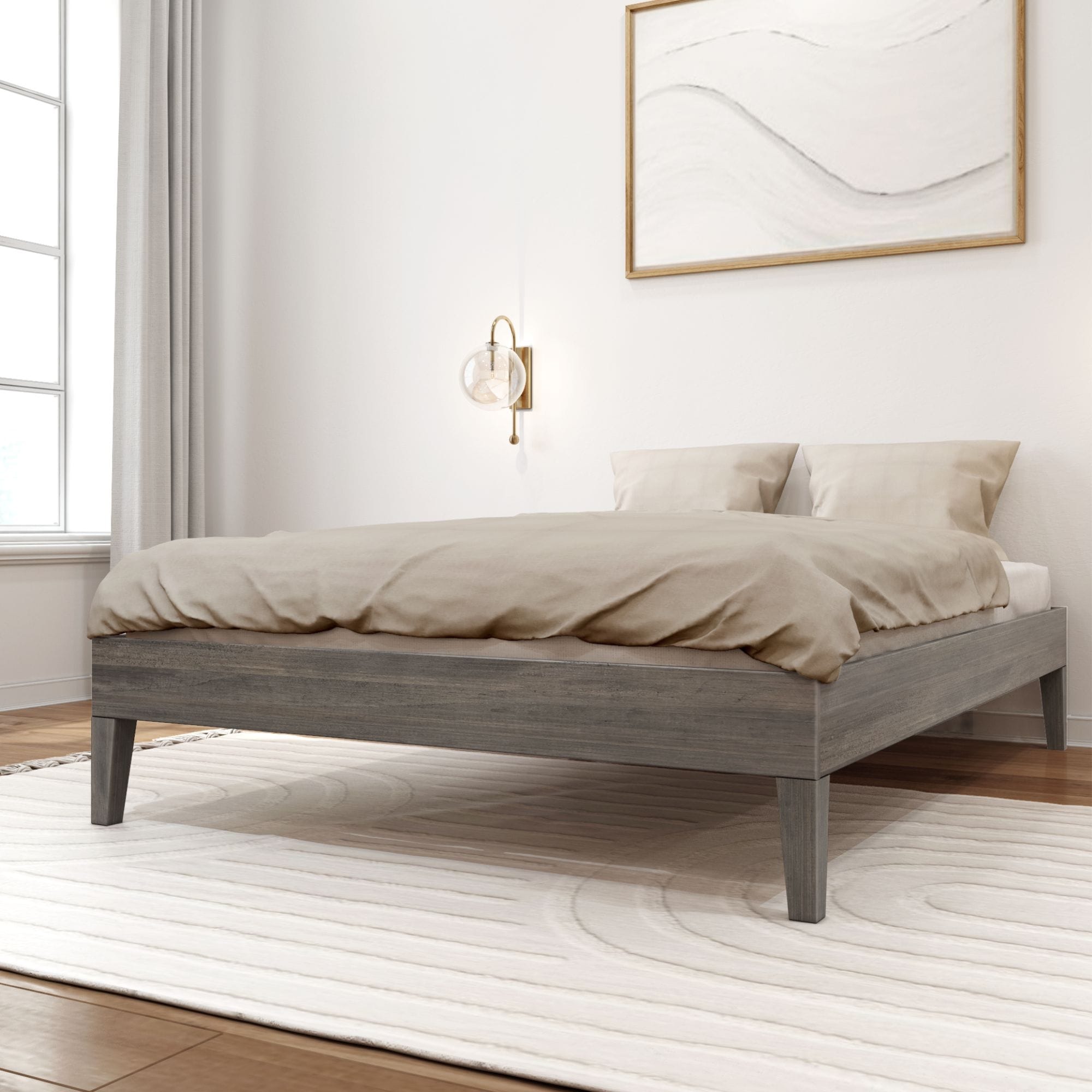 Plank and Beam Full-Size Platform Bed