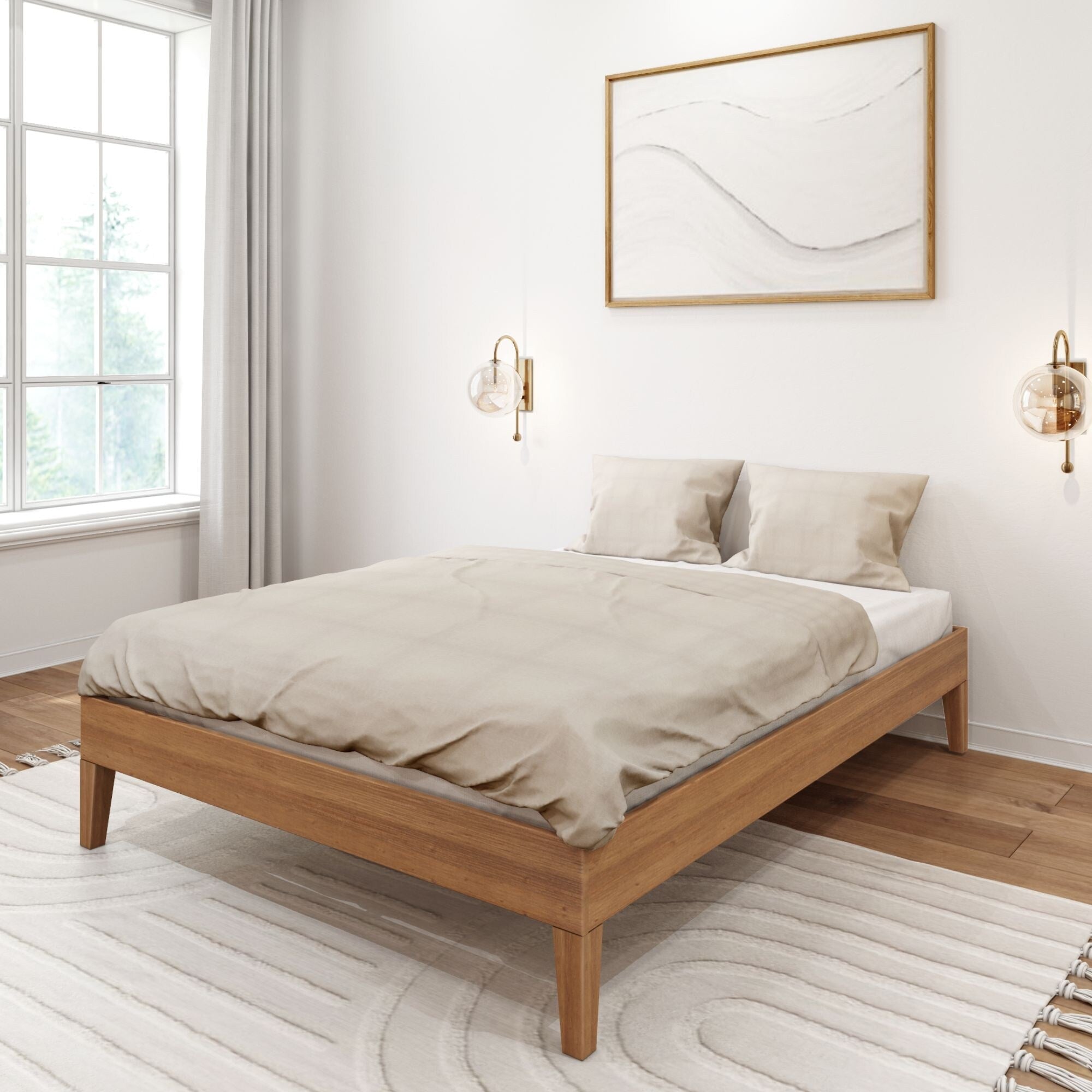 Plank and Beam Full-Size Platform Bed