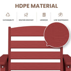 Plastic Tall adirondack Chair Set Of 3-Piece Patio Conversation Set