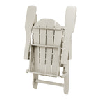 Polytrends Laguna Fade Resistant All Weather Outdoor Patio Folding Adirondack Chair