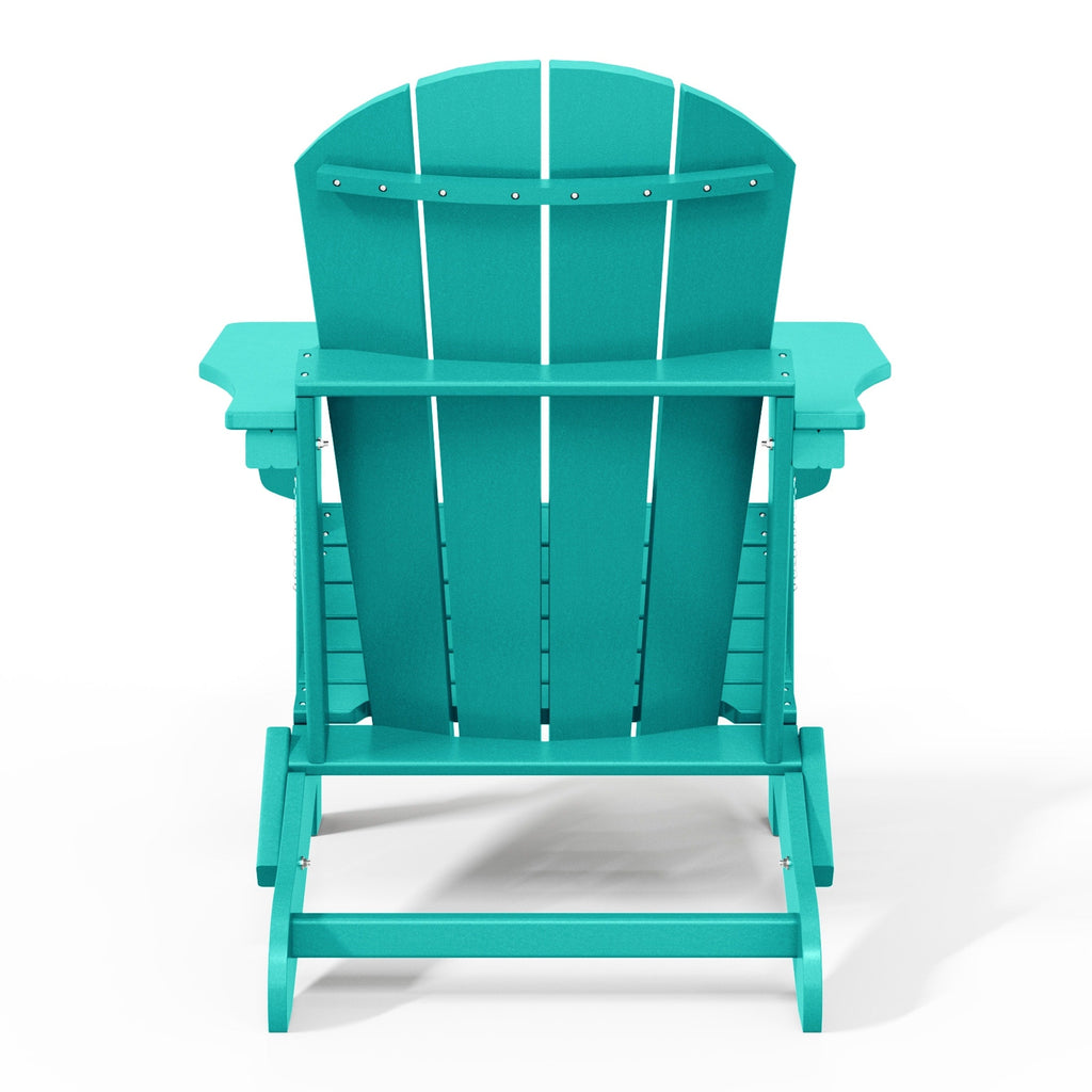 Polytrends Laguna Fade Resistant All Weather Outdoor Patio Folding Adirondack Chair