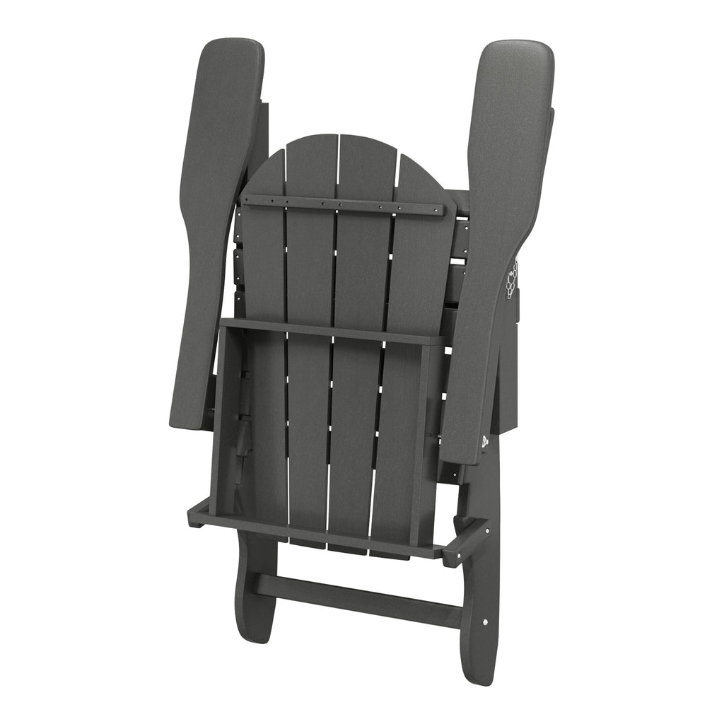 Polytrends Laguna Weather Resistant Outdoor Patio Folding Adirondack Chairs (Set of 2)