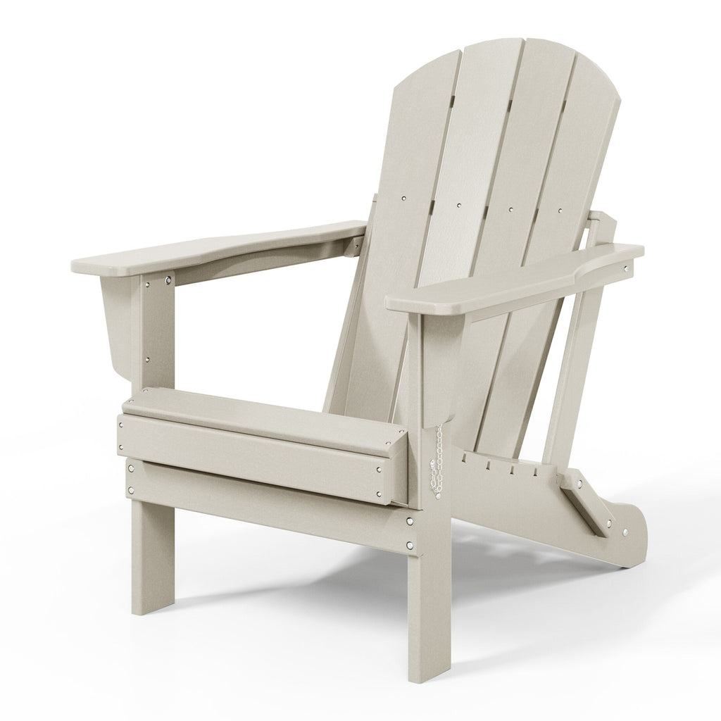 Polytrends Laguna Weather Resistant Outdoor Patio Folding Adirondack Chairs (Set of 2)