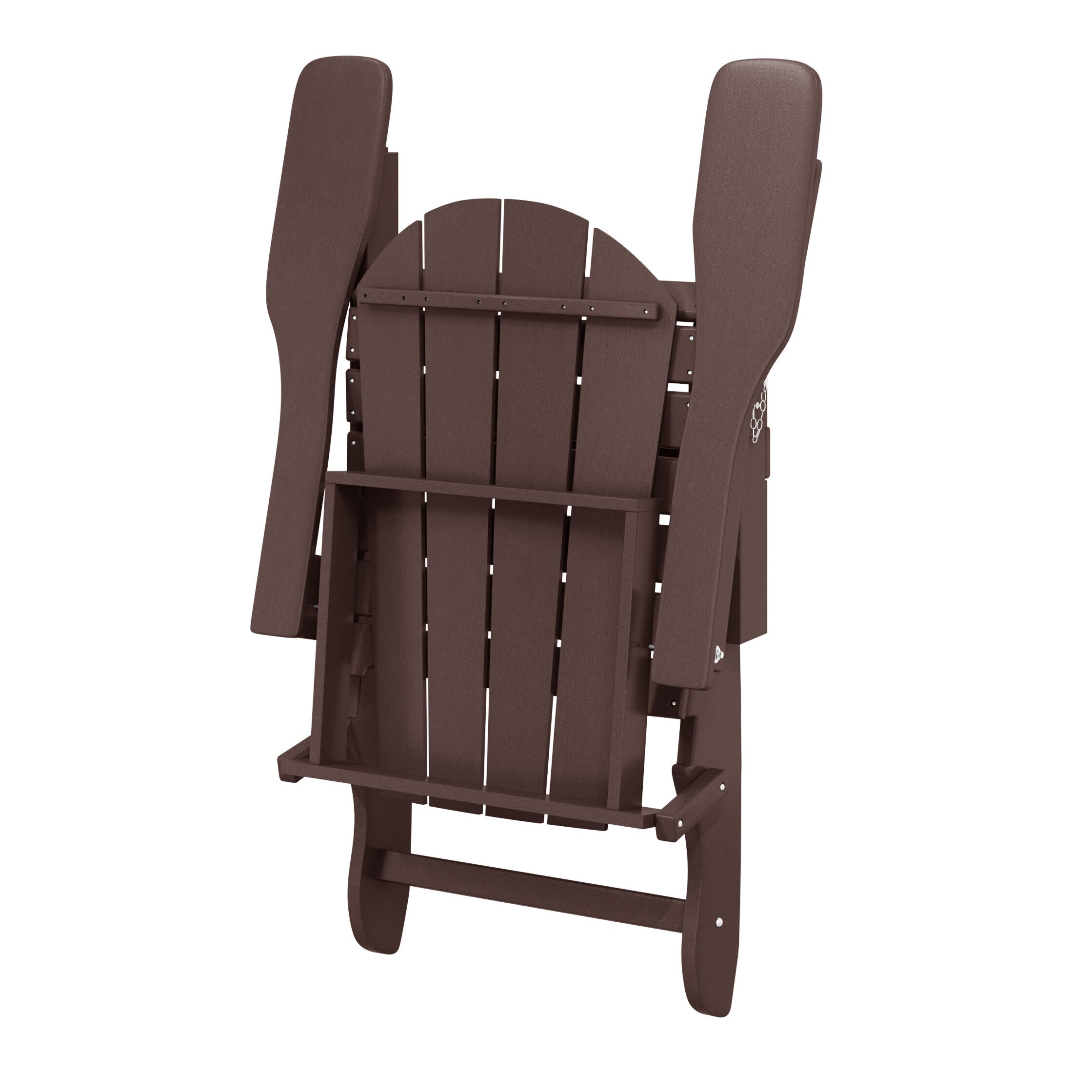 Polytrends Laguna Weather Resistant Outdoor Patio Folding Adirondack Chairs (Set of 2)