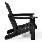 Polytrends Laguna Weather Resistant Outdoor Patio Folding Adirondack Chairs (Set of 4)