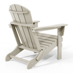 Polytrends Laguna Weather Resistant Outdoor Patio Folding Adirondack Chairs (Set of 4)