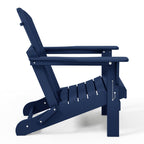 Polytrends Laguna Weather Resistant Outdoor Patio Folding Adirondack Chairs (Set of 4)