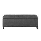 Madison Park Sasha Tufted Top Upholstered Storage Bench