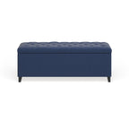 Madison Park Sasha Tufted Top Upholstered Storage Bench