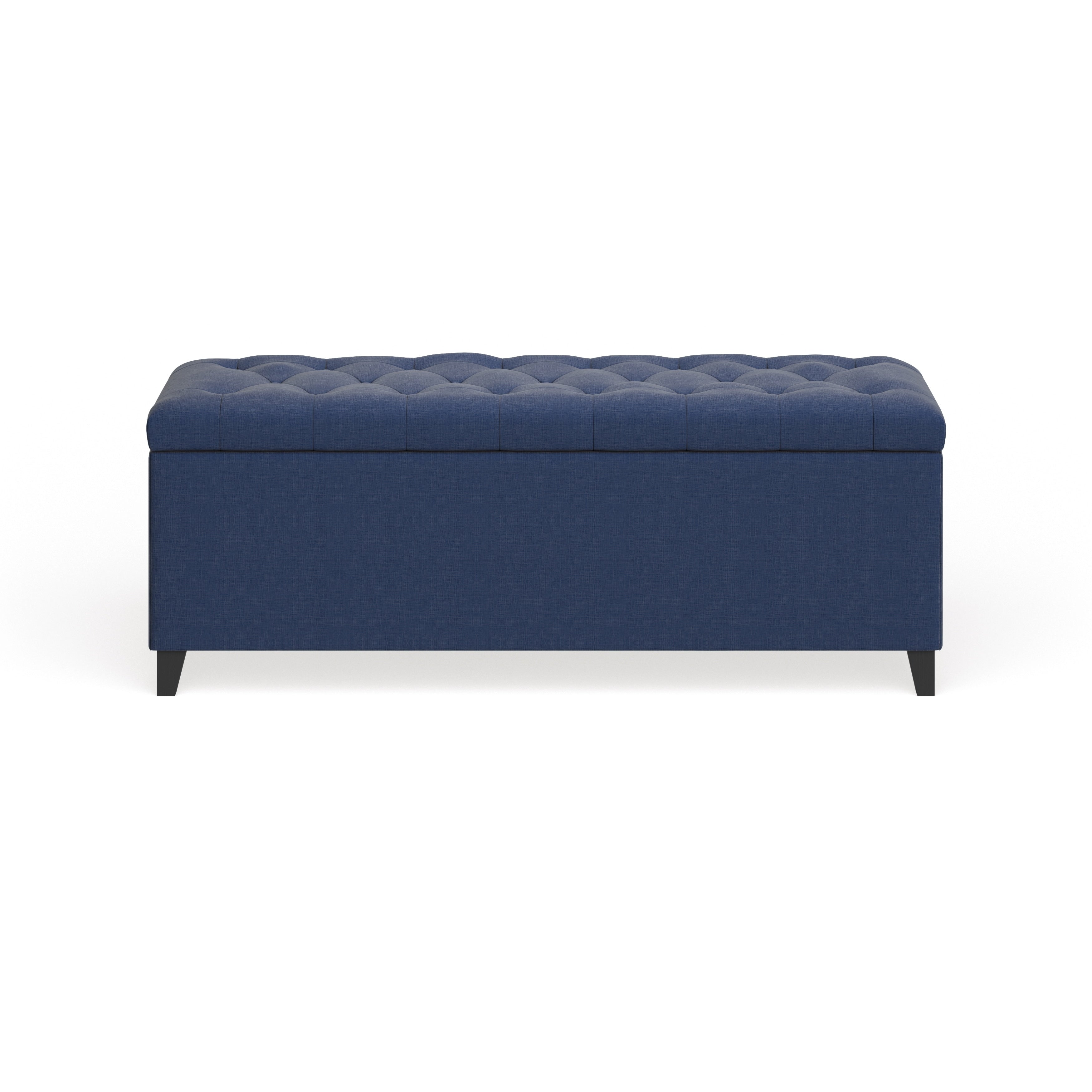 Madison Park Sasha Tufted Top Upholstered Storage Bench