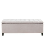 Madison Park Sasha Tufted Top Upholstered Storage Bench