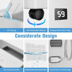 Portable Air Conditioner with Heater – 12000 BTU Cooling & 10000 BTU Heating for Rooms up to 700 Sq.Ft