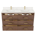 Porto Bath Vanity with White Quartz Stone Top without Mirror