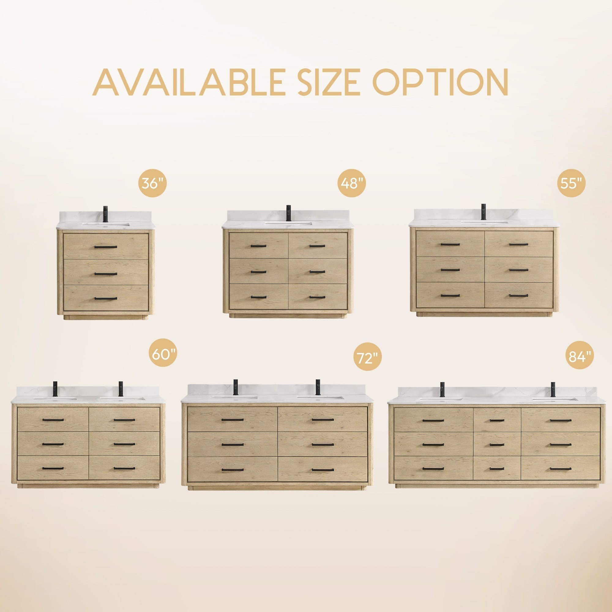 Porto Bath Vanity with White Quartz Stone Top without Mirror